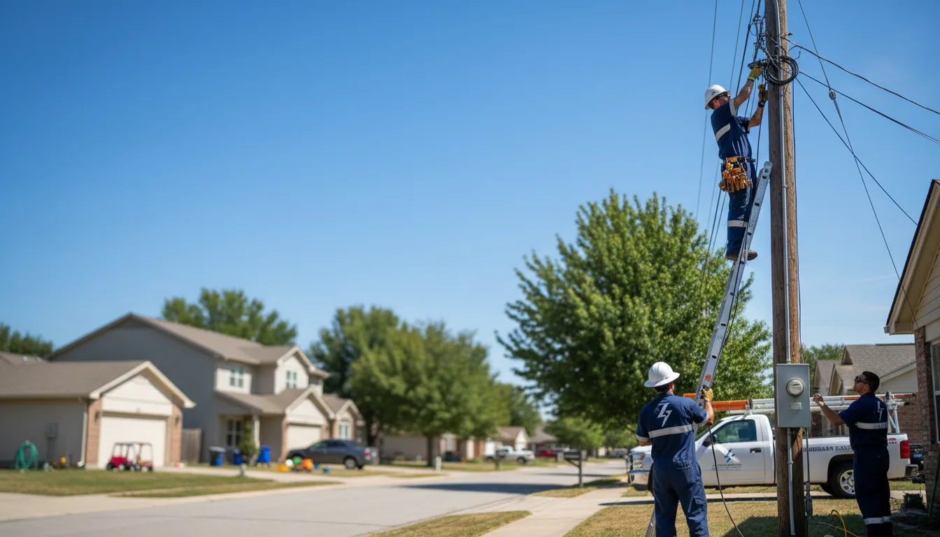 Residential electrician providing installation services in Pittsburg, IL
